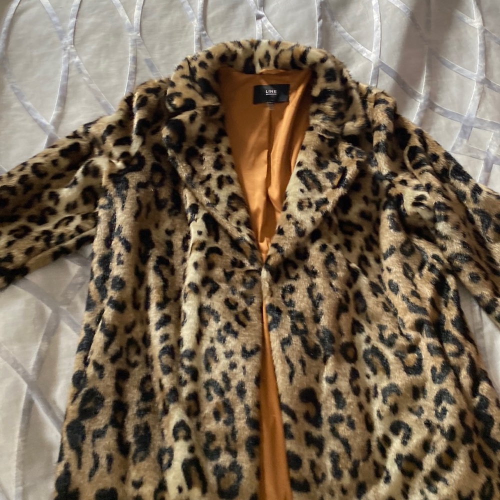 Cheetah print coat